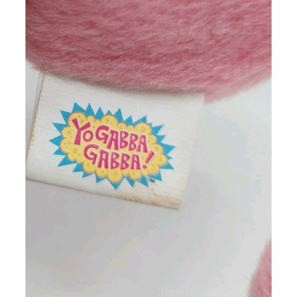 Yo Gabba Gabba 9" FOOFA Pink Plush Doll Bag Clip Stuffed 2014 - Picture 8 of 8